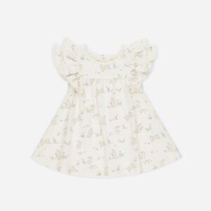 Quincy Mae Flutter Dress in Bunnies Size 18-24 Months